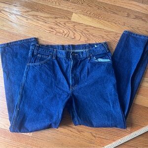 Dickies Workwear Mens Jeans 38x32 Denim Cotton Straight Leg